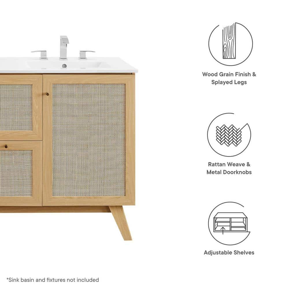 Modway Modway Soma 47'' Double Bathroom Vanity Base Only
