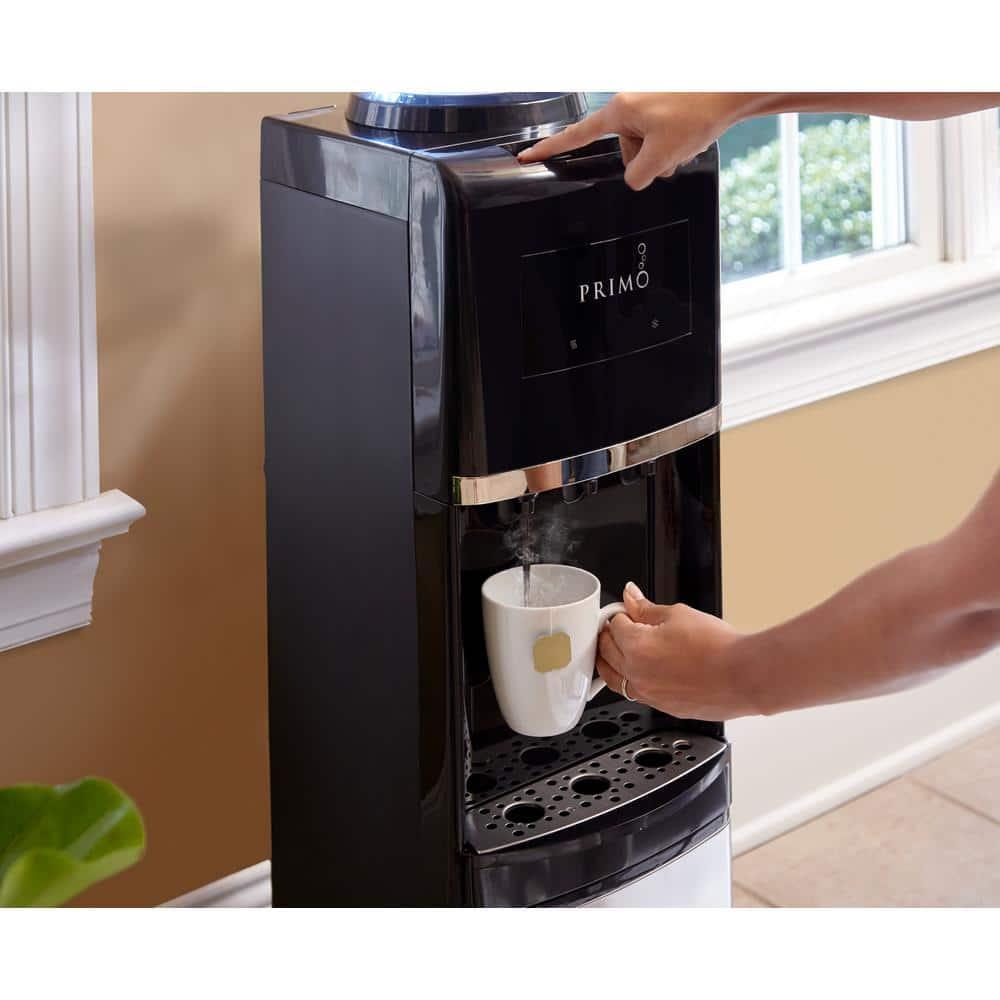 Primo Deluxe Freestanding Water Dispenser - Black: 5 Gallon Hot & Cold Water Cooler, Energy Star Certified, 500W