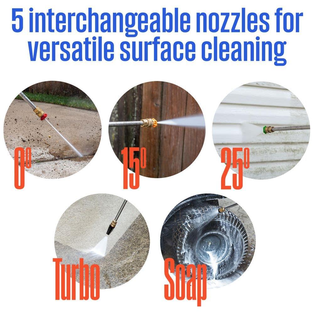 Westinghouse Electric Pressure Washer 2500-PSI, 1.76-GPM, Soap Tank, 5 Nozzles