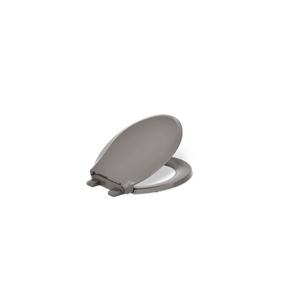 Cachet Round-Front Toilet Seat with Quiet-Close Lid and Seat and Grip-Tight Bumpers