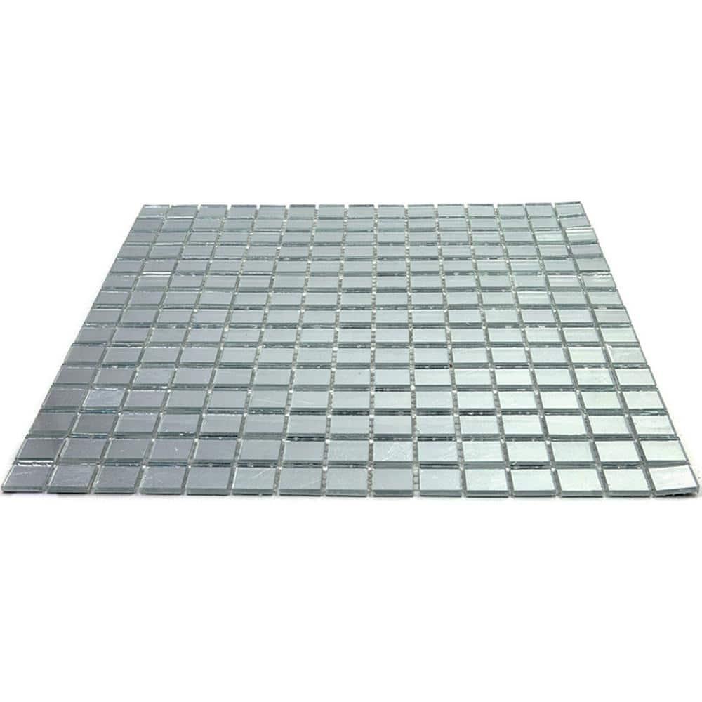 Altin 0.8" x 0.8" Glass Grid Mosaic Wall & Floor Tile