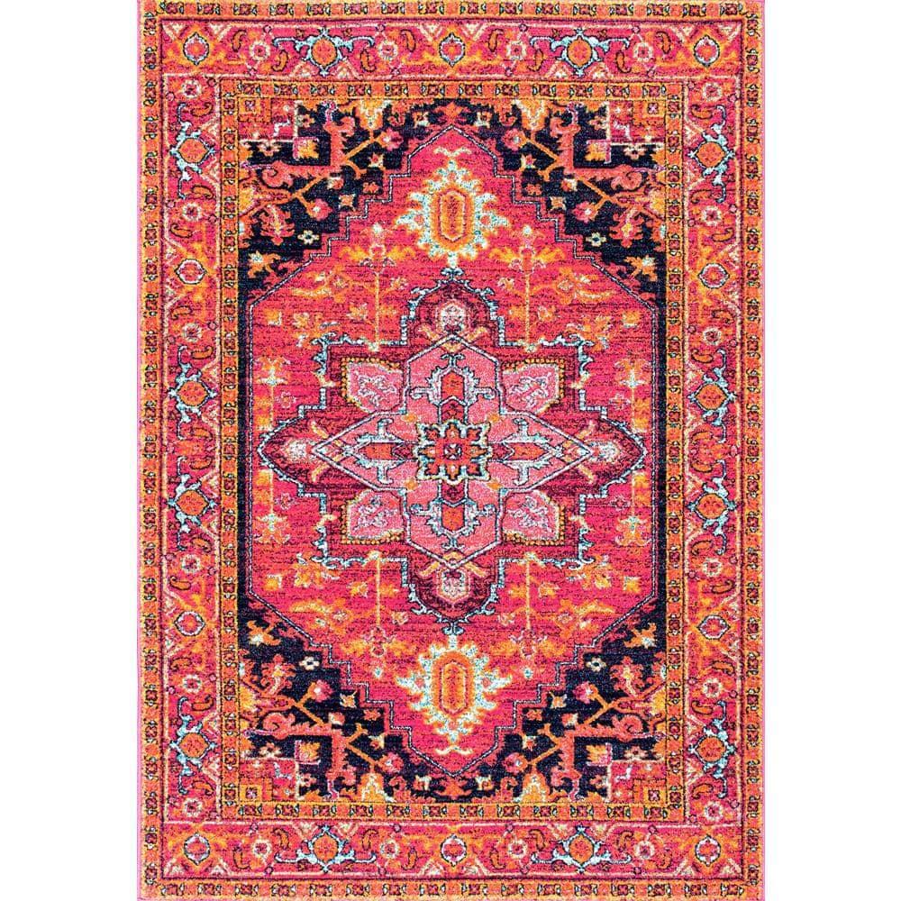 nuLOOM Vintage Medallion Indoor Area Rug, Pink, 2' x 3', Beautiful Touch