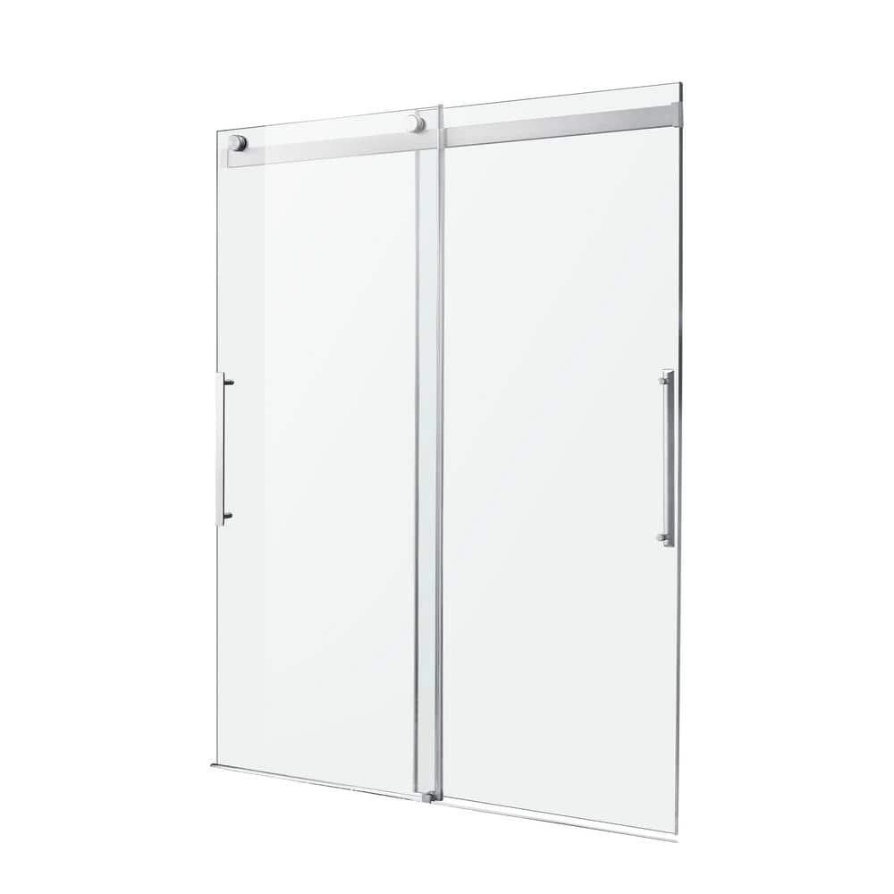 Stellar 48" W x 76" H Double Sliding Frameless Shower Door