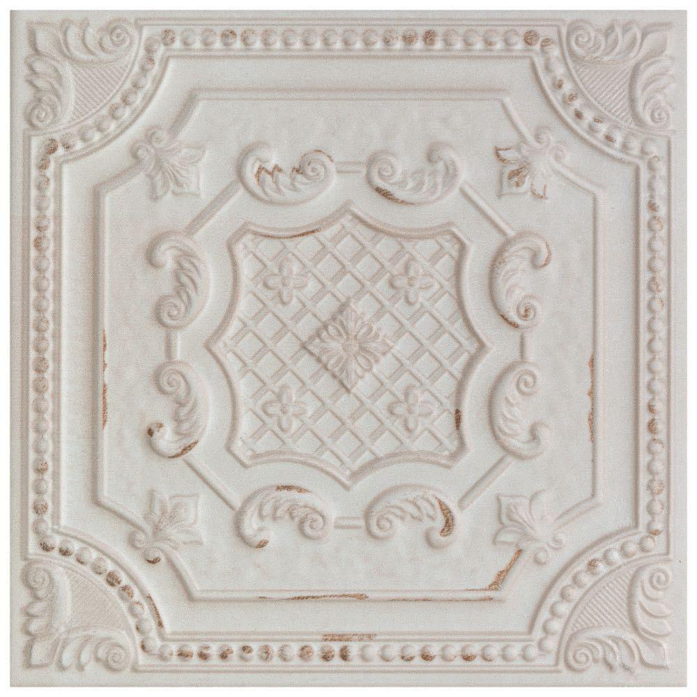 Fitz 8" x 8" Ceramic Patterned Wall Tile