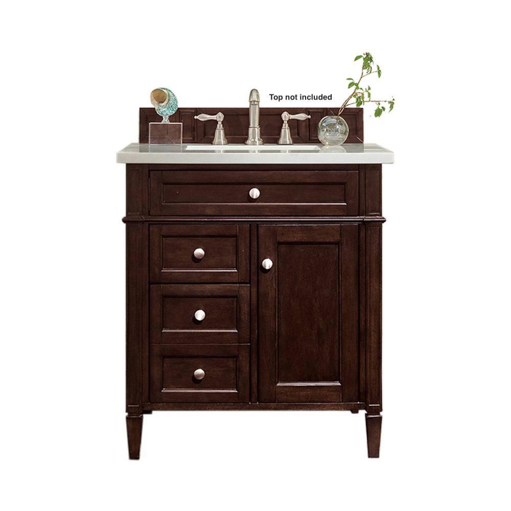 Burnished Mahogany 29" Traditional Single Vanity Base