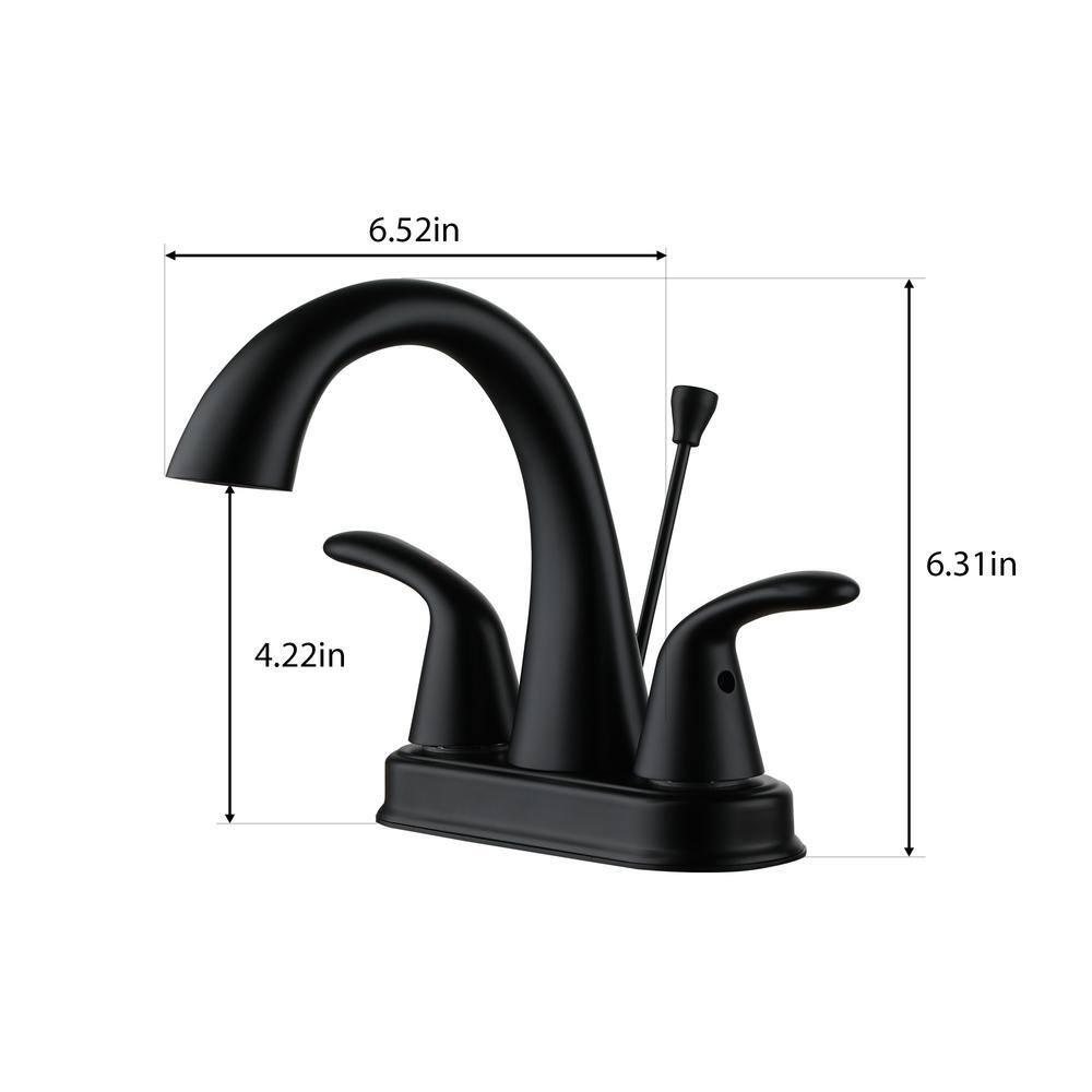 2 Handle Bathroom Faucet with Drain