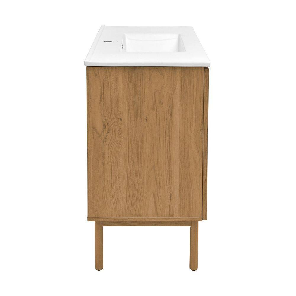SM-BV663 Classe 36" Freestanding Bathroom Vanity in Golden Oak with Sink Top
