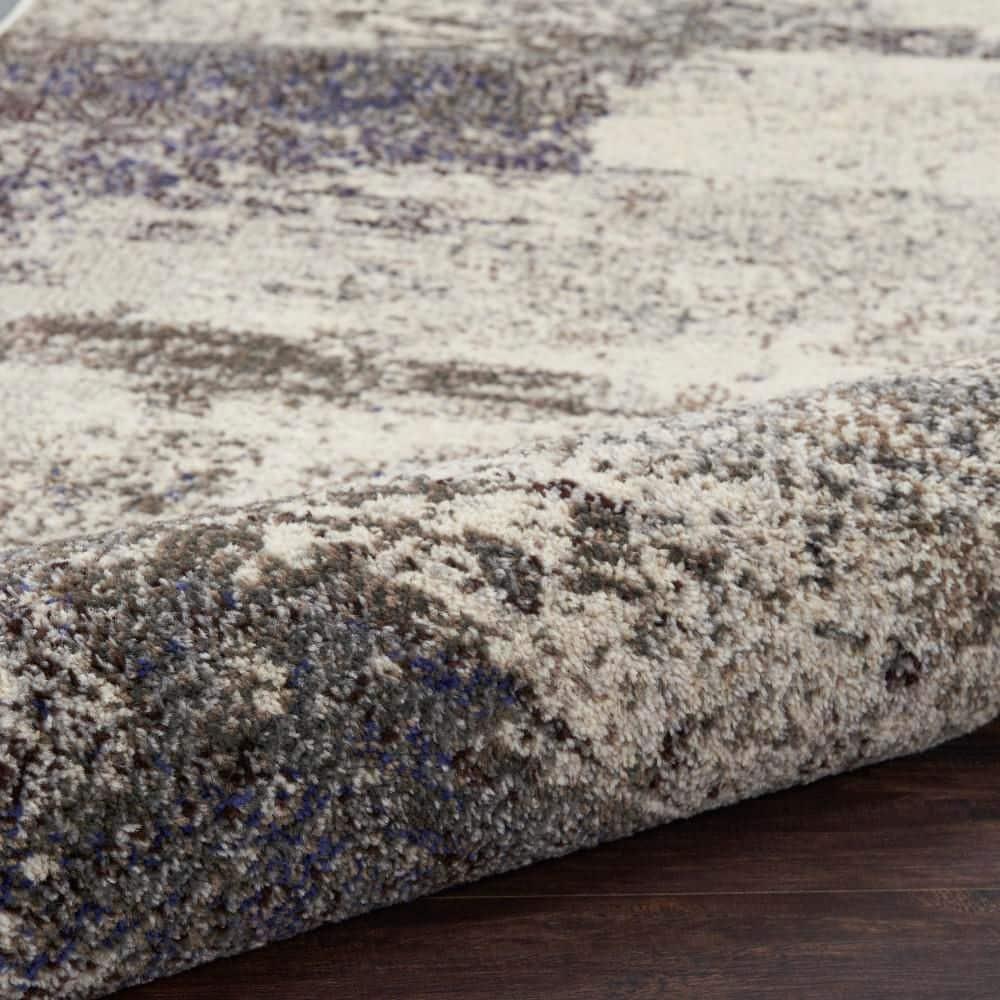 Nourison Celestial CES02 Indoor only Area Rug - Ivory/Grey 10' x 14'