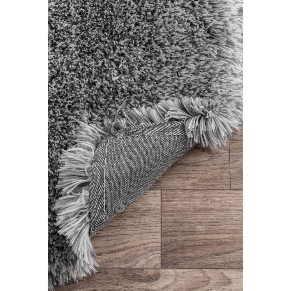 3'x5' Hand Tufted Kristan Shag Area Rug Gray - nuLOOM: Modern High Pile Rectangle, Indoor Polyester Rug