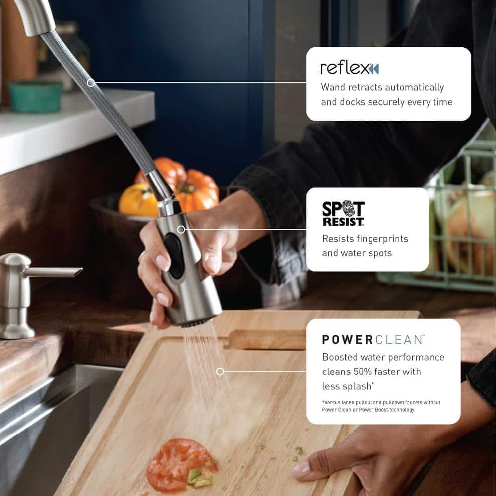Adler Pull Down Single Handle Kitchen Faucet with Accessories