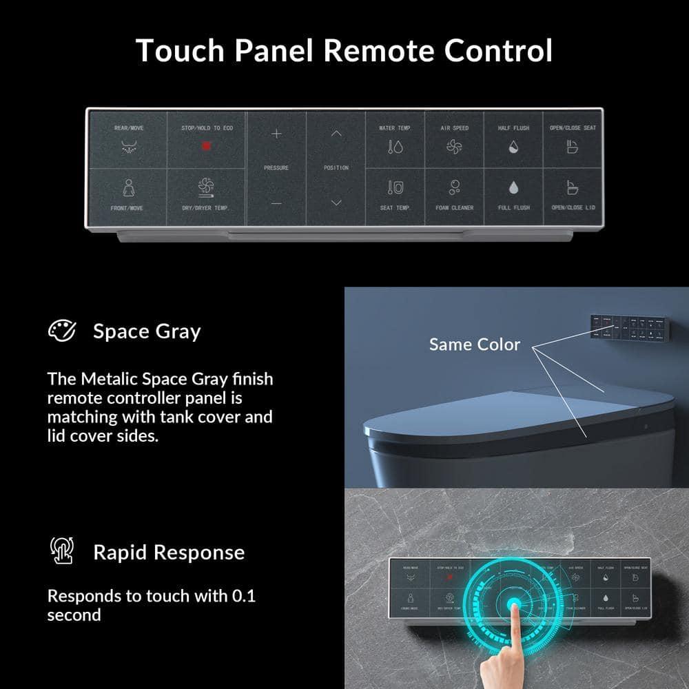 ADA Smart Bidet Toilet with Auto Open & Close, Foot Sensor,Clean Foam Dispenser&MaP Flushing 1000G