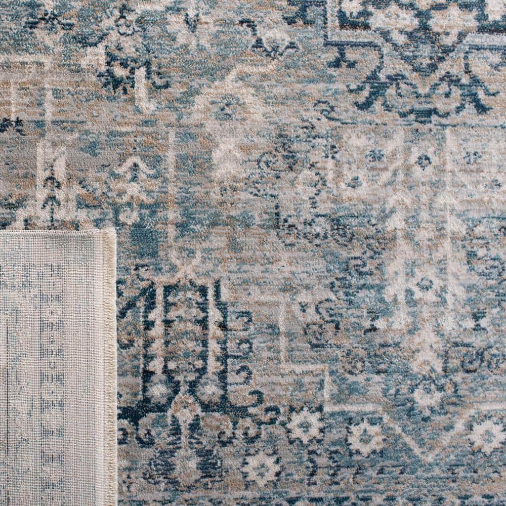 Victoria VIC933 Power Loomed Area Rug - Blue/Grey - 8'x10' - Safavieh.