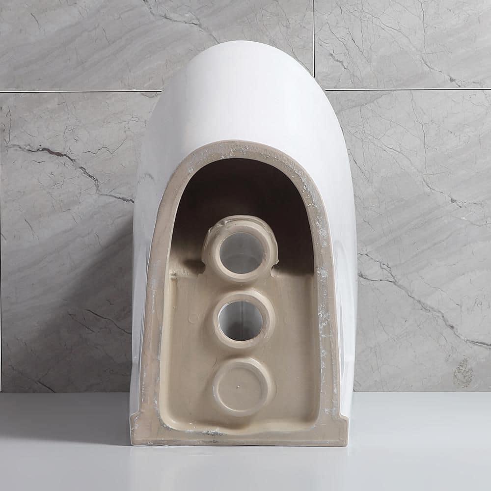 Small Compact One Piece Toilet Dual Flush