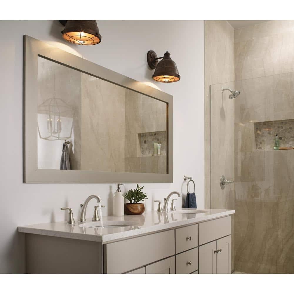 Woodhurst Widespread Bathroom Faucet 3 Hole, 2-handle Bathroom Sink Faucet with Drain Assembly