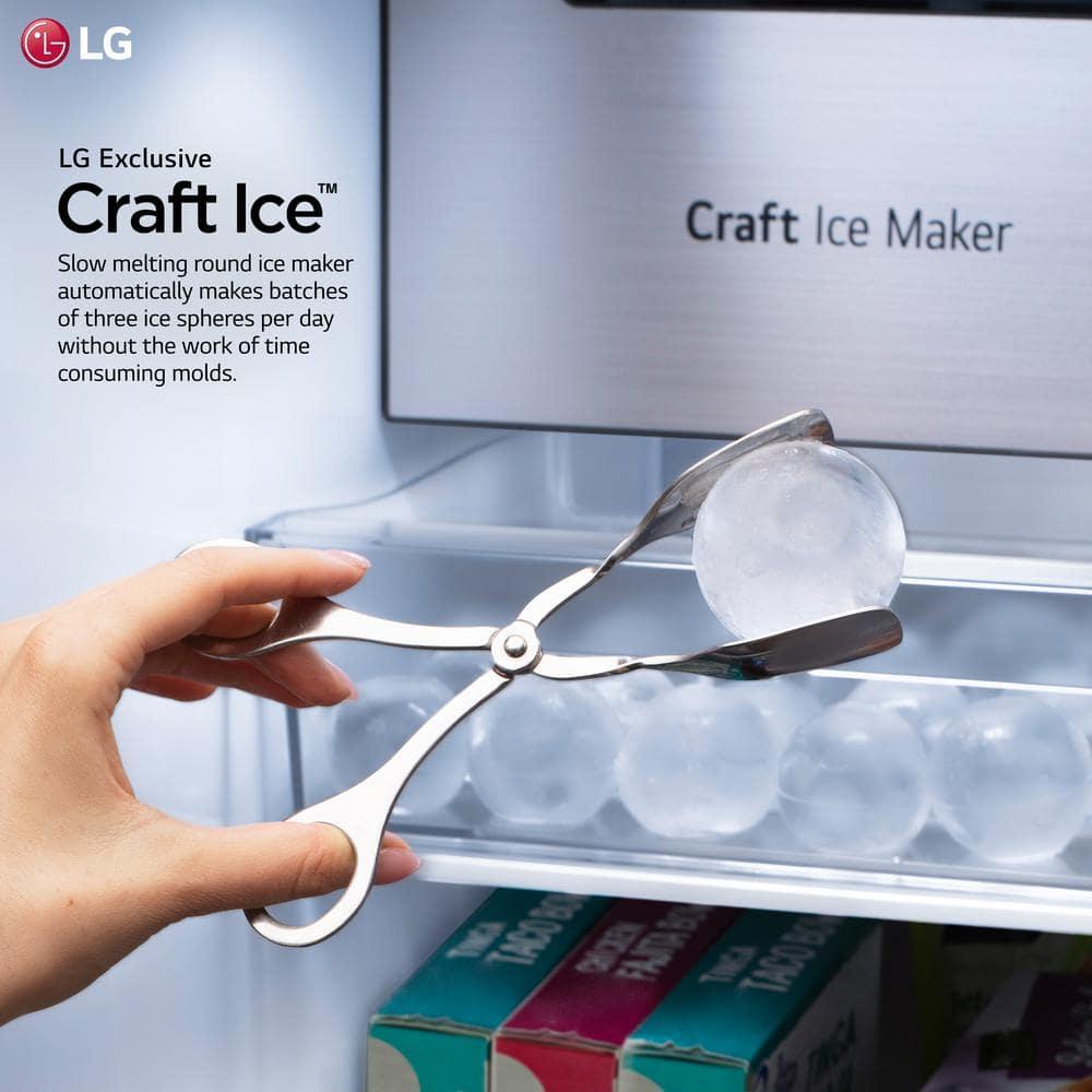 LG 27 cu. ft. Side by Side Smart Refrigerator w/ InstaView and Craft Ice