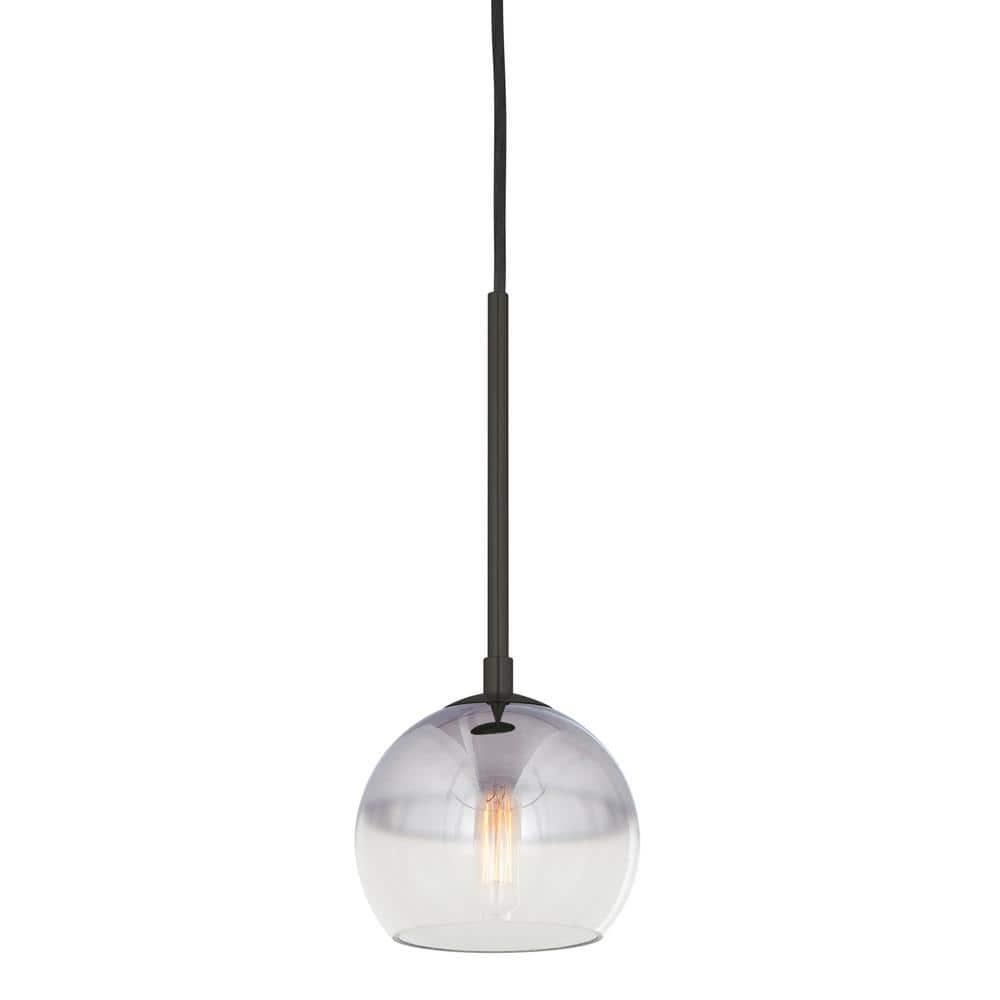 Forte Lighting 2751-01 Callisto 7" Wide Mini Pendant - Black