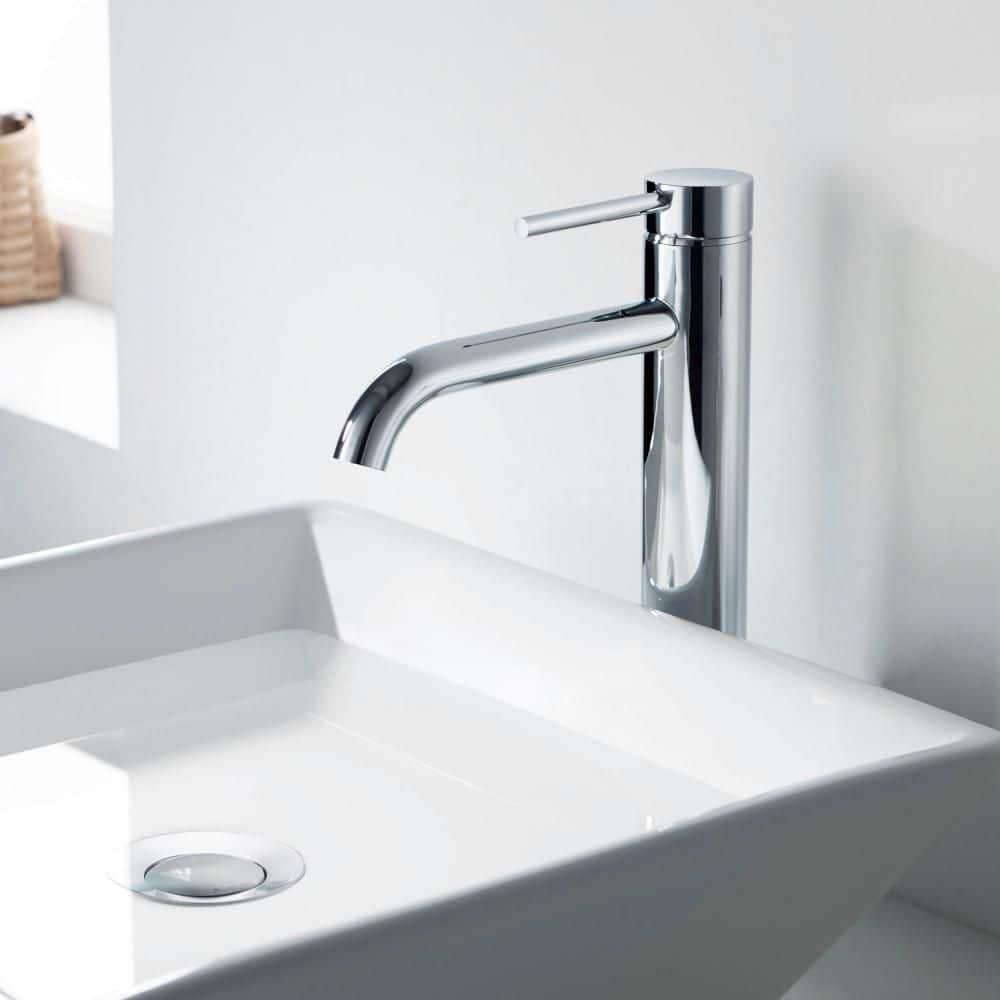 Circular Vessel Sink Faucet Single-handle Bathroom Faucet