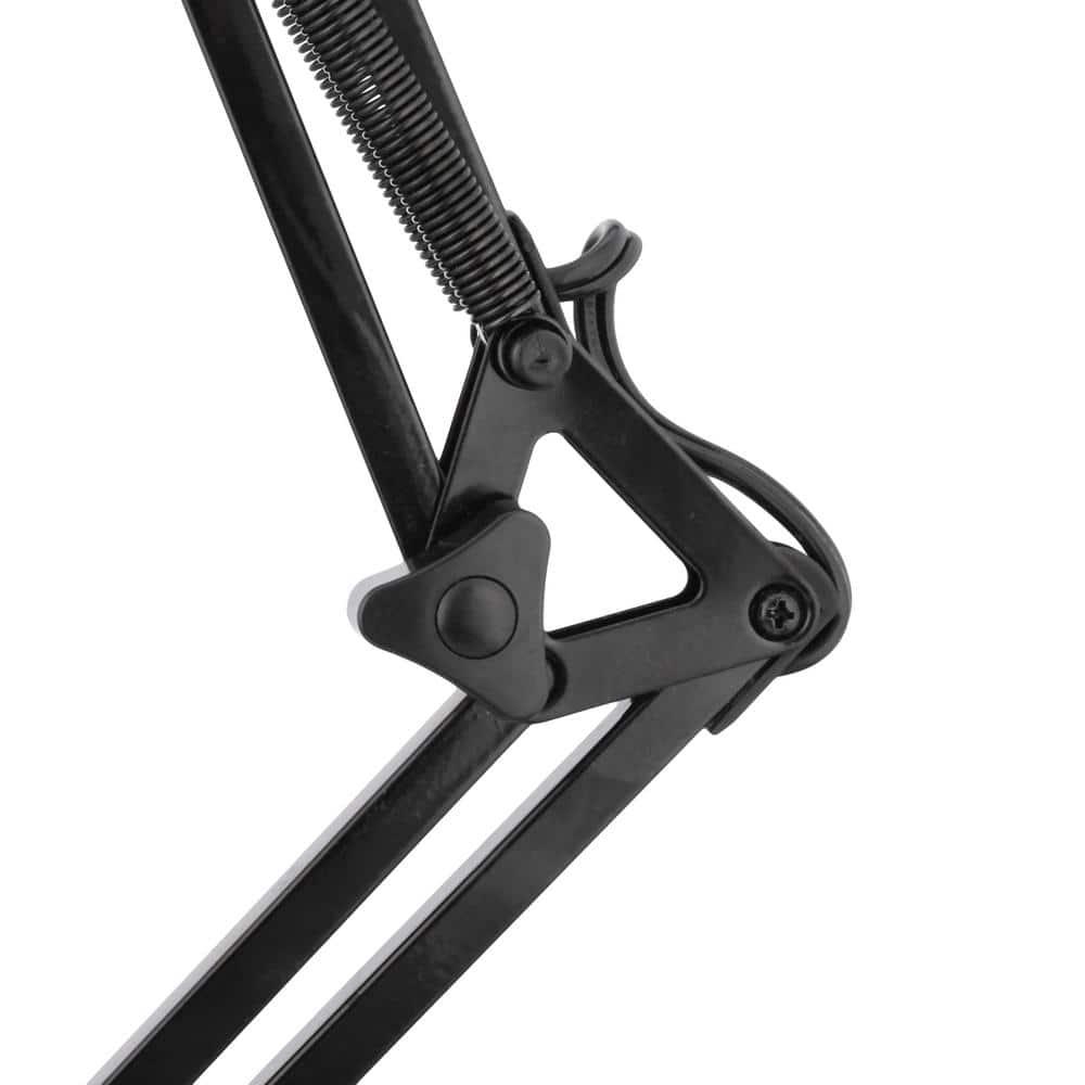 Globe Electric 32" Multi-Joint Metal Clamp Black Desk Lamp, 56963