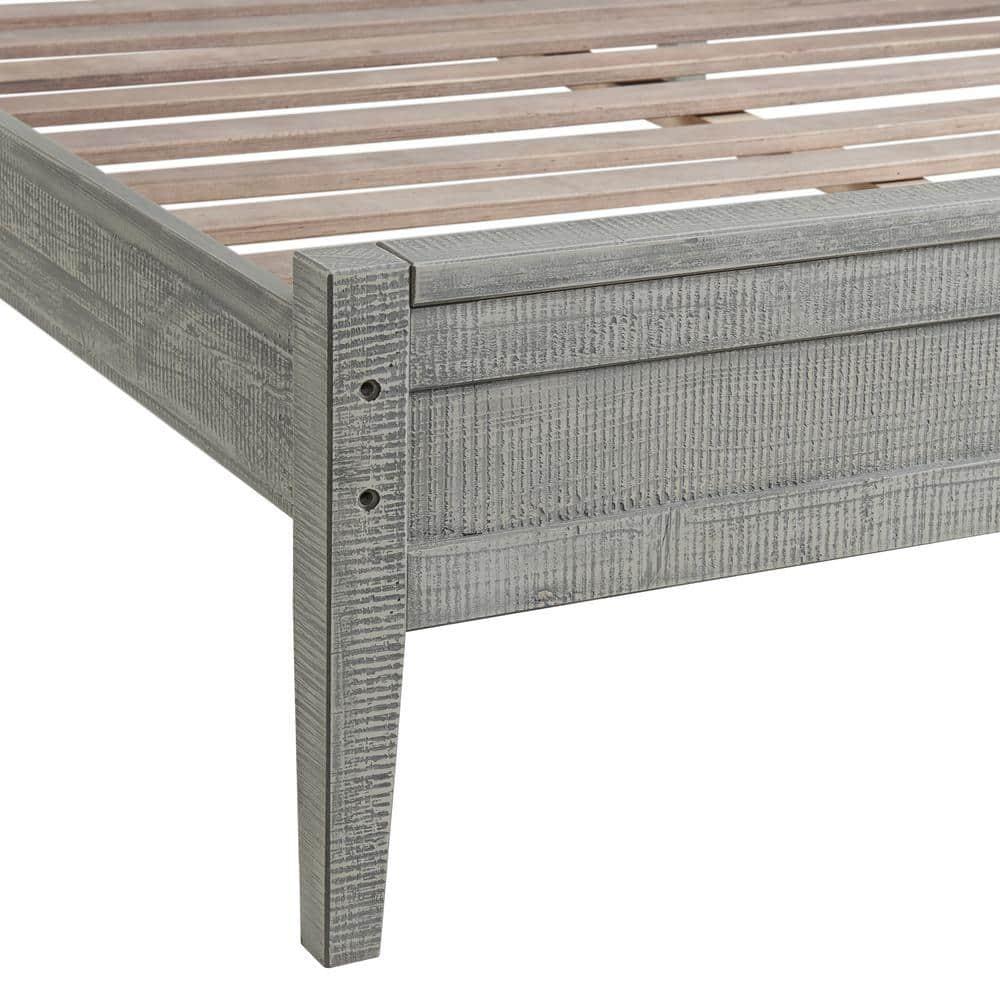 Alaterre Furniture Windsor Panel Wood Full Bed, Driftwood Gray