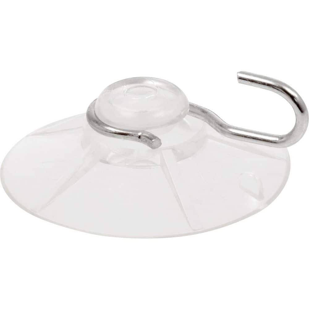 OOK 54404 Plastic Suction-Cup Hooks, 5-Pound, Clear