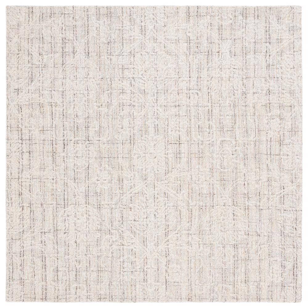 Ebony EBN111 Hand Tufted Area Rug - Grey/Ivory - 6'x6' - Safavieh.
