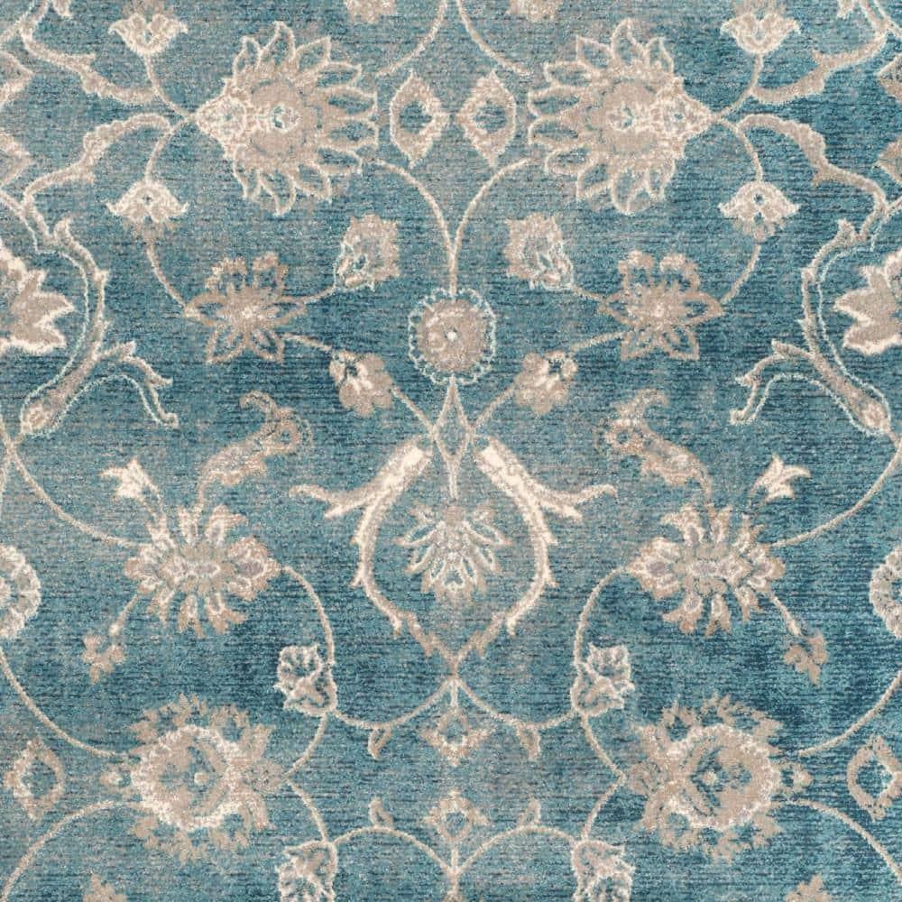 Sofia SOF386 Power Loomed Indoor Area Rug - Blue/Beige - 6'7"x9'2" - Safavieh.