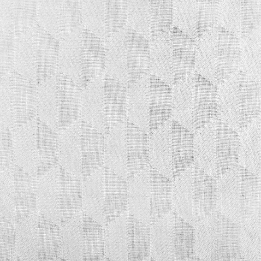 Scott Living Scott Living Verge Geometric Clipped Jacquard Semi-Sheer Rod Pocket Curtain Panel