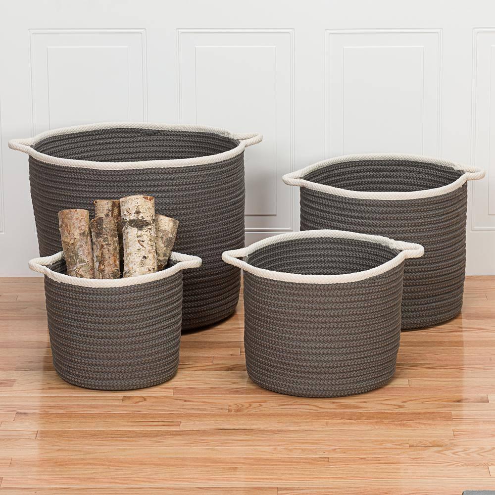 Colonial Mills Sonoma Indoor/Outdoor Basket - Grey 12"x12"x10"