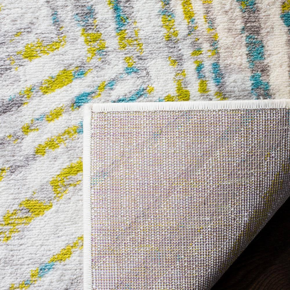 Skyler SKY191 Power Loomed Indoor Area Rug - Grey/Green - 8'x10' - Safavieh