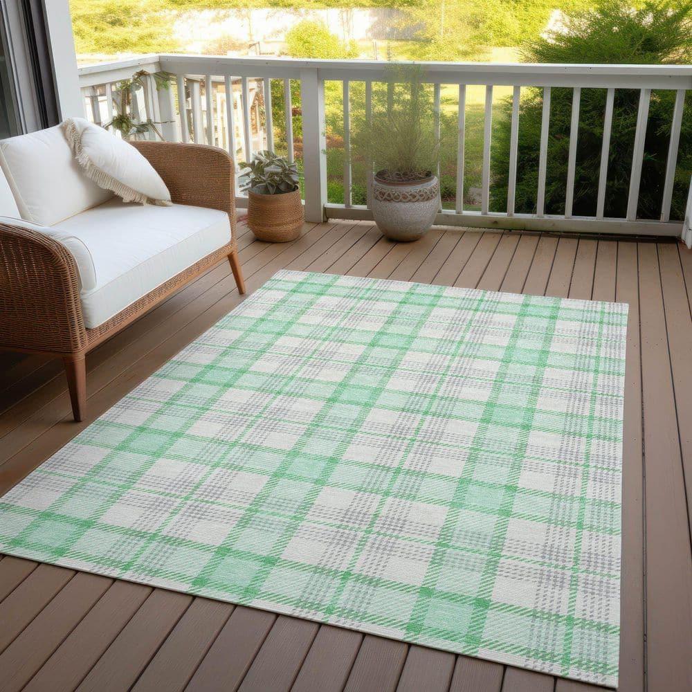 Addison Rugs Chantille ACN1052 Blue 8' x 10' Indoor Outdoor Area Rug, Easy Clean, Machine Washable, Non Shedding, Bedroom, Entry, Living Room, Dining Room, Kitchen, Patio Rug
