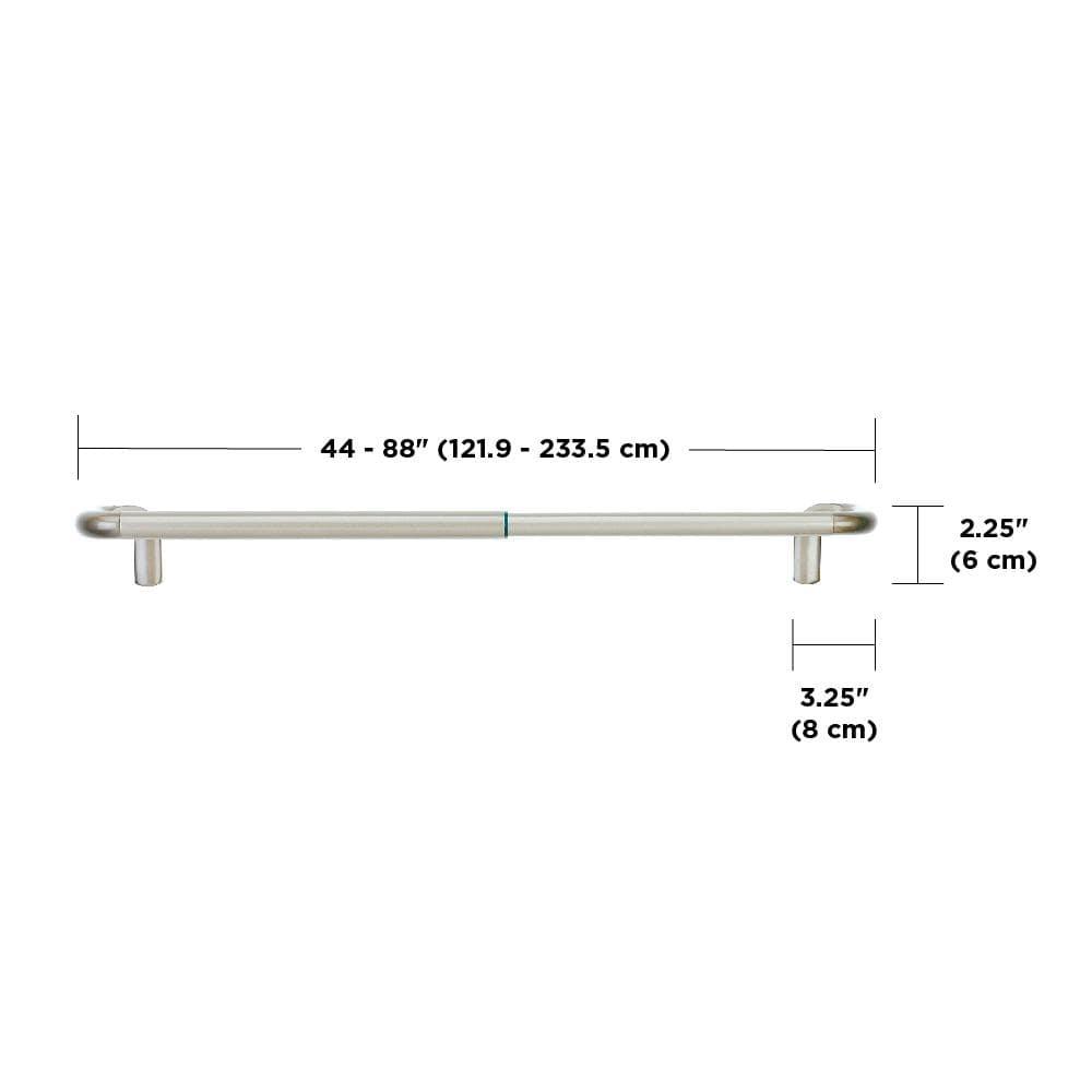 Umbra Stainless Steel Adjustable Single Curtain Rod