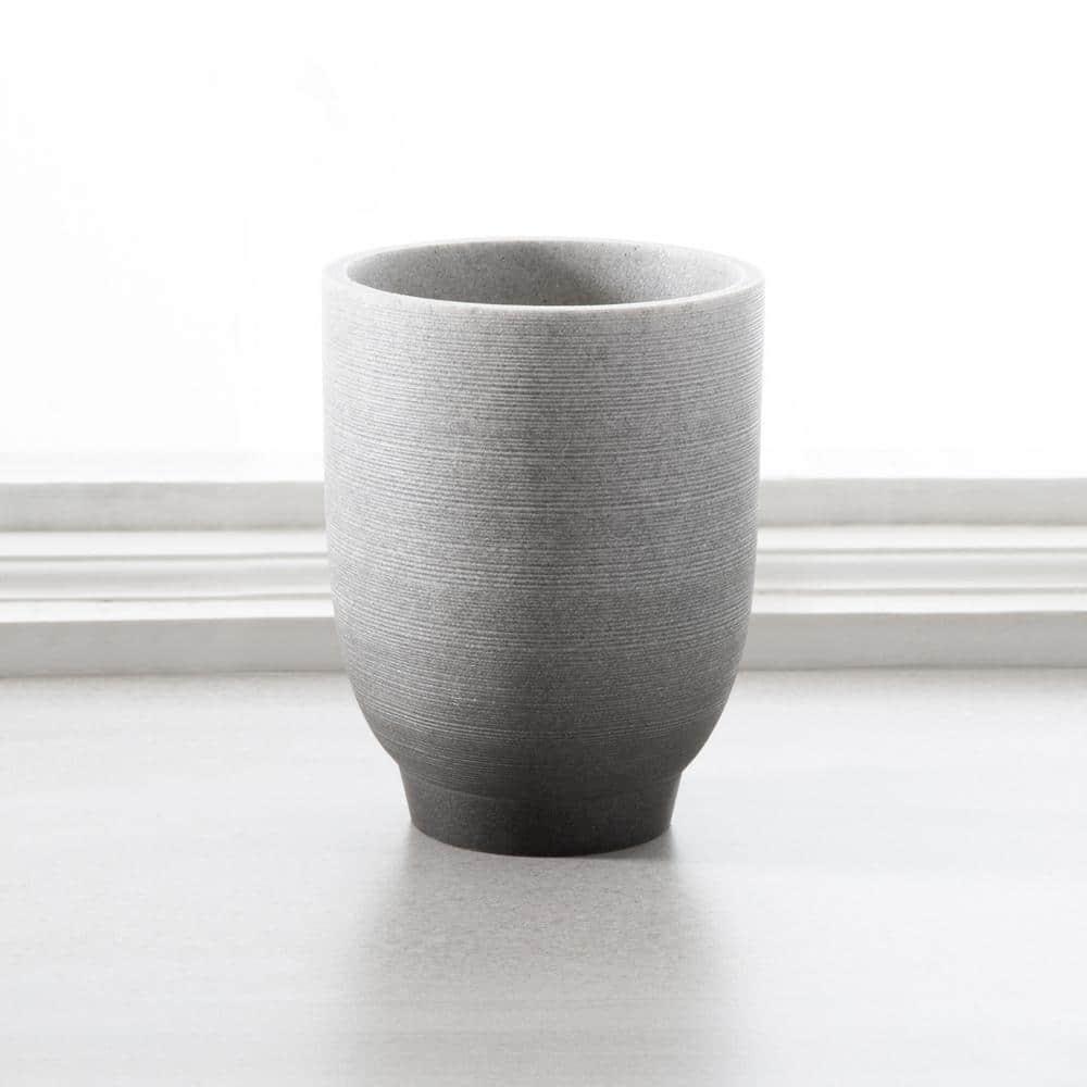 Greystone Tumbler Gray - Moda at Home: Resin Material, Hand Wash, 11oz Capacity, Bathroom Accessory