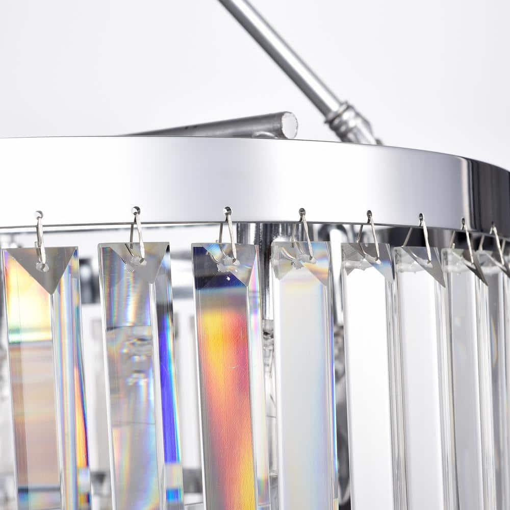 Hong Kong Best New Zhu Yuan Lighting Co. Alytus 9-Light Semi Flush Mount for Dining/Living Room Bedroom Office Foyer Chrome