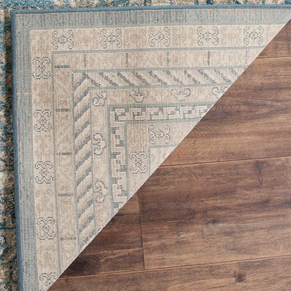 Sofia SOF376 Power Loomed Indoor Area Rug - Blue/Beige - 6'7"x9'2" - Safavieh.