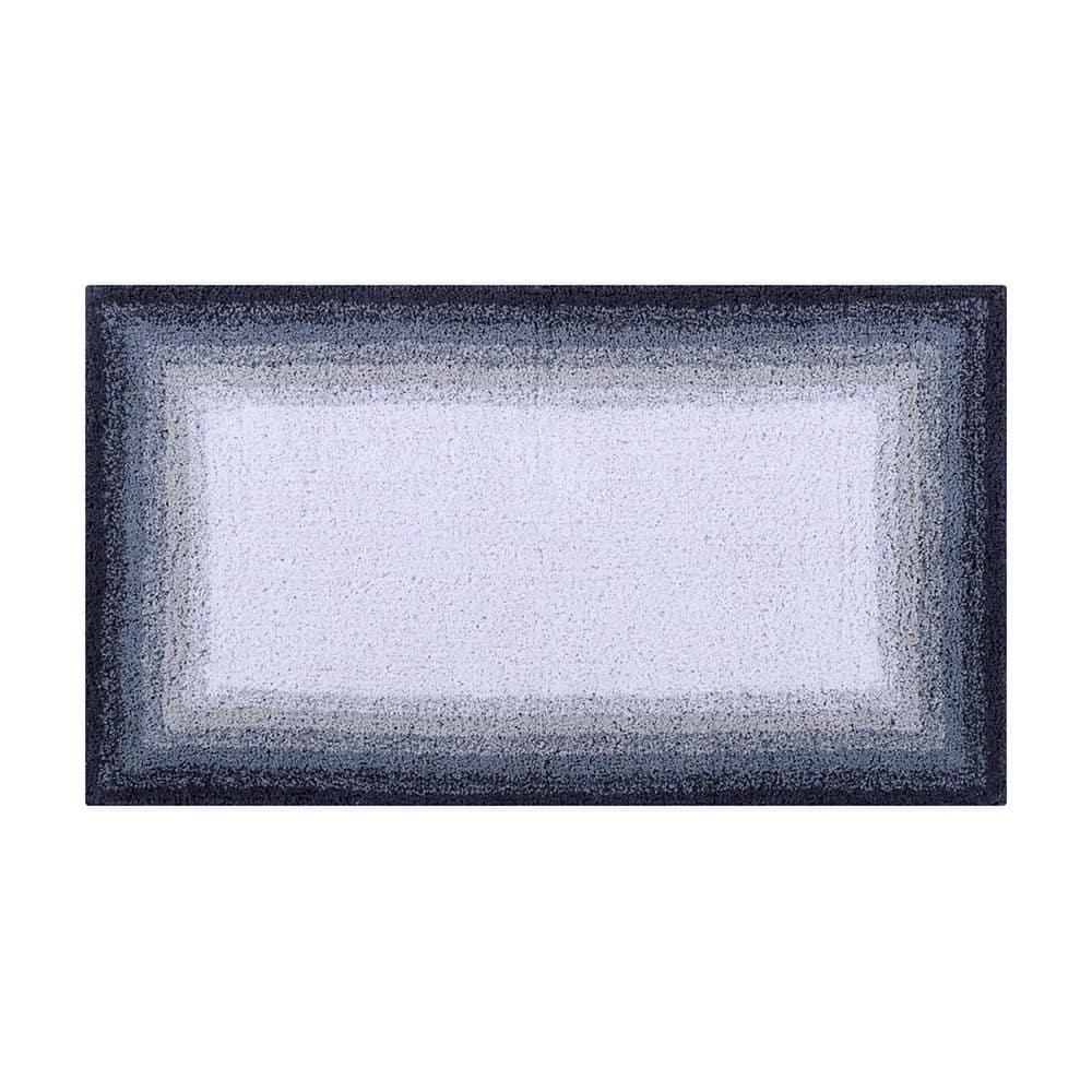 Better Trends Torrent 100% Cotton Tufted Non- Slip Backing Bath Rug 24" x 40" Rectangle - Gray