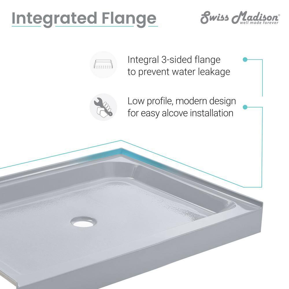 Voltaire 48" x 36" Single-Threshold, Shower Base