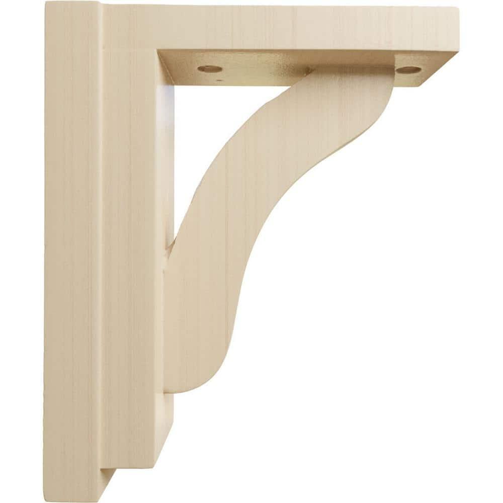 Ekena Millwork Reese H 2.5'' W D Wood Bracket / Corbel
