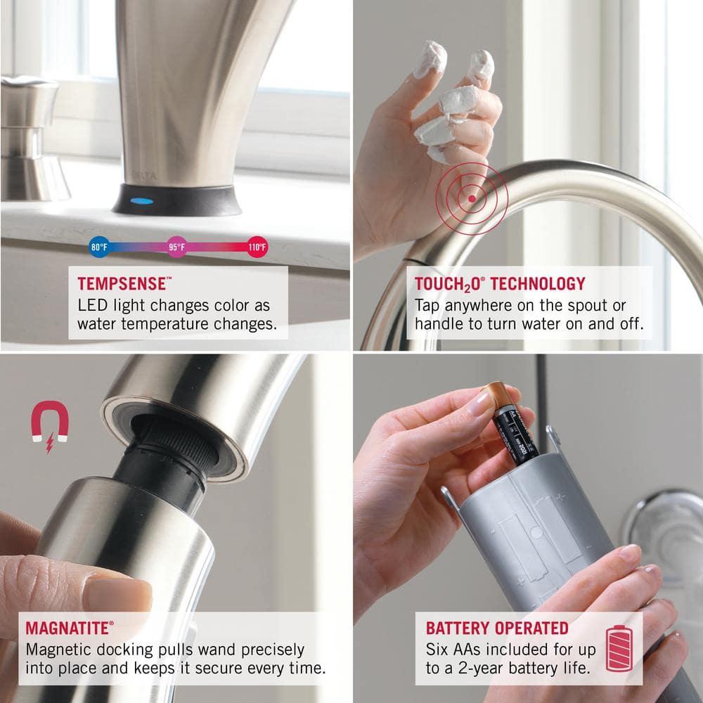 Essa Pull Down Sprayer Bar Faucet, Single Handle Prep Sink Faucet