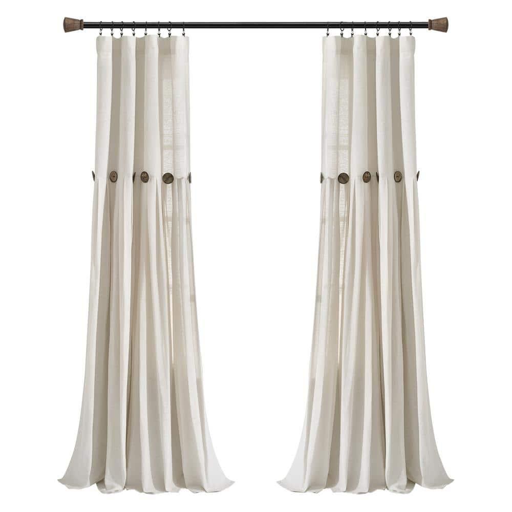 Lush Decor Beckham Window Semi-Sheer Rod Pocket Single Curtain Panel