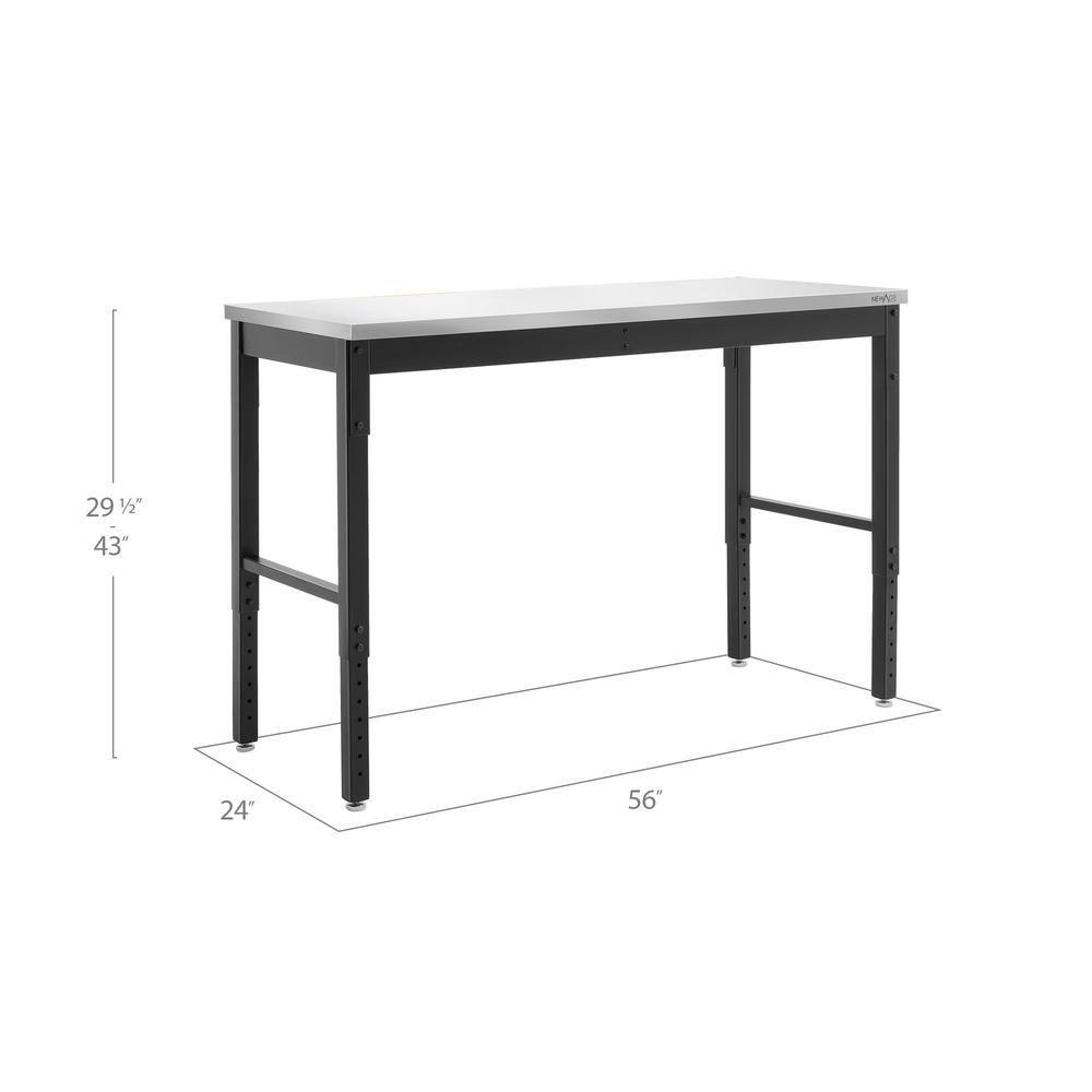 NewAge Products Pro Series Adjustable Height Steel Workbench