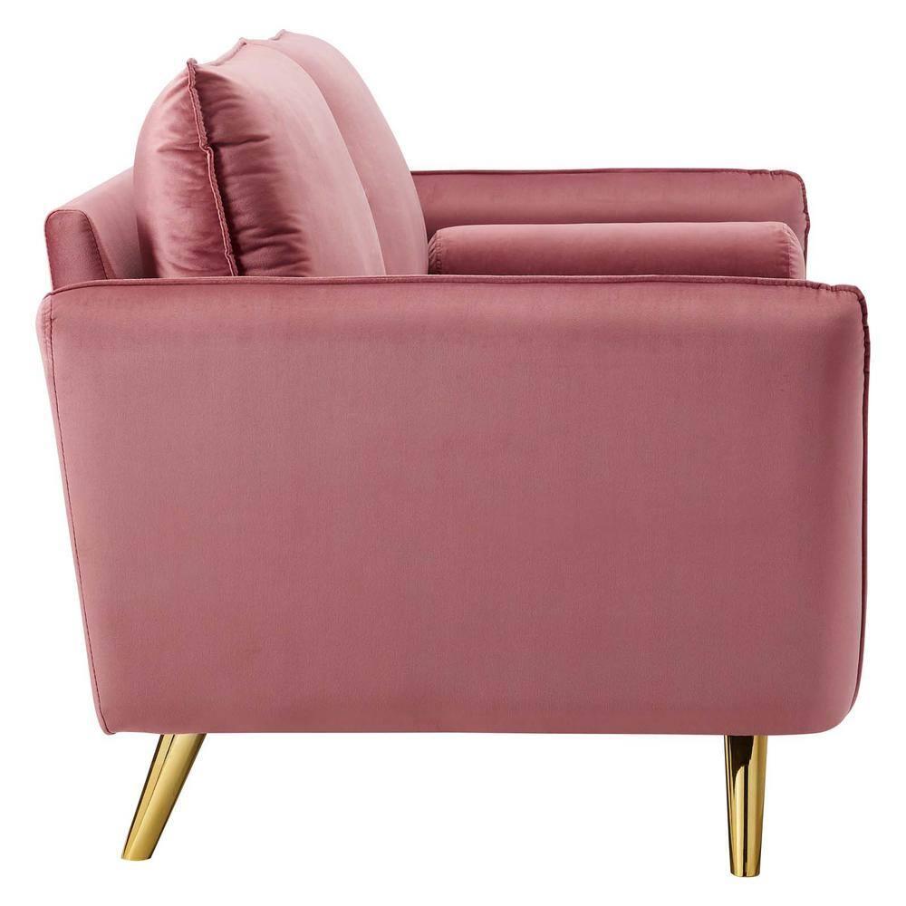 Revive Performance Velvet Sofa Dusty Rose
