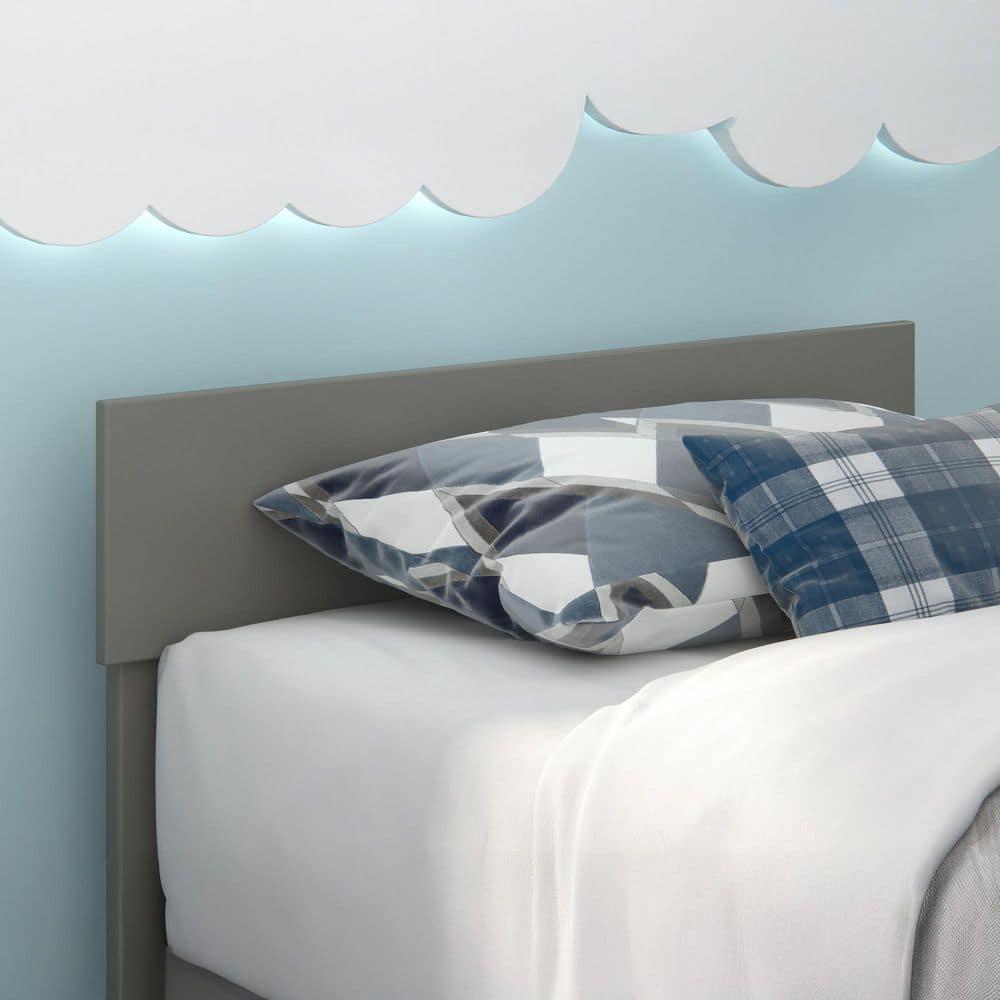 Twin Boston Headboard Gray - AFI: Solid Wood, Modern Design, Unupholstered, 32" High