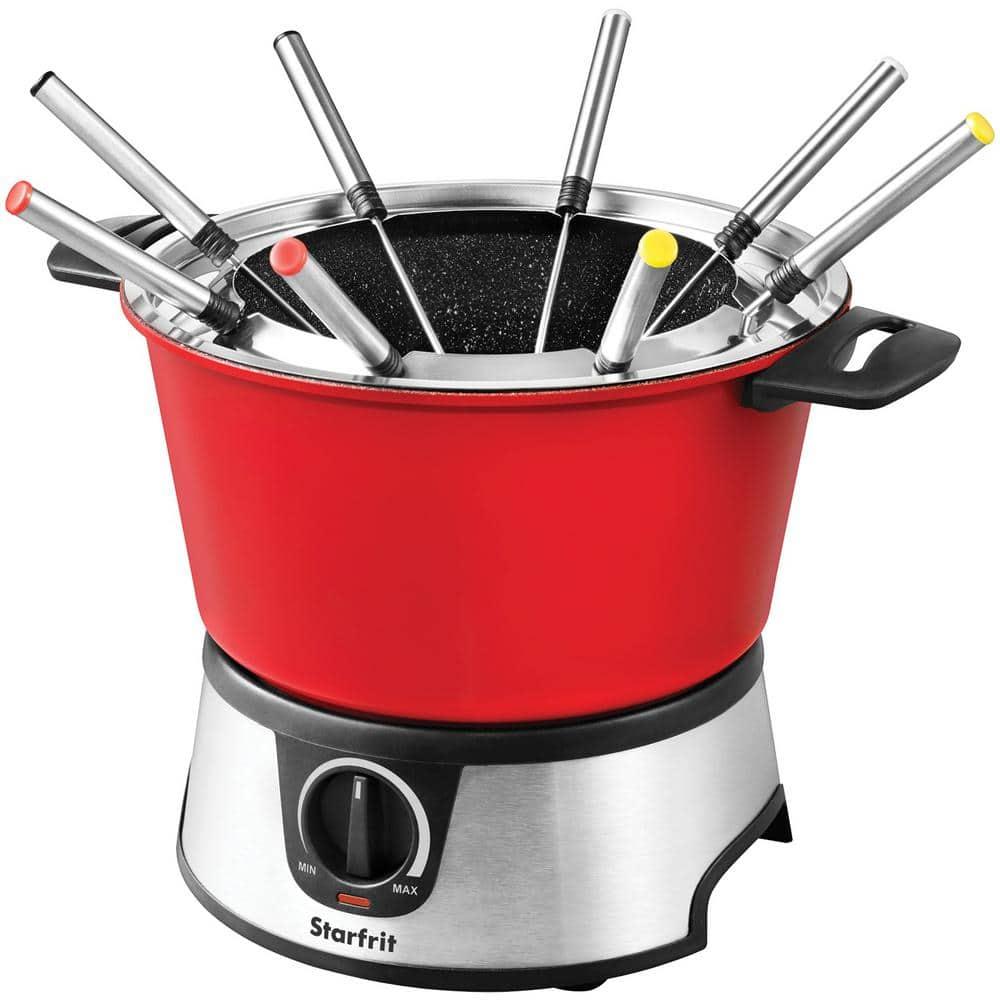 Starfrit The Rock Electric Fondue Set, Red