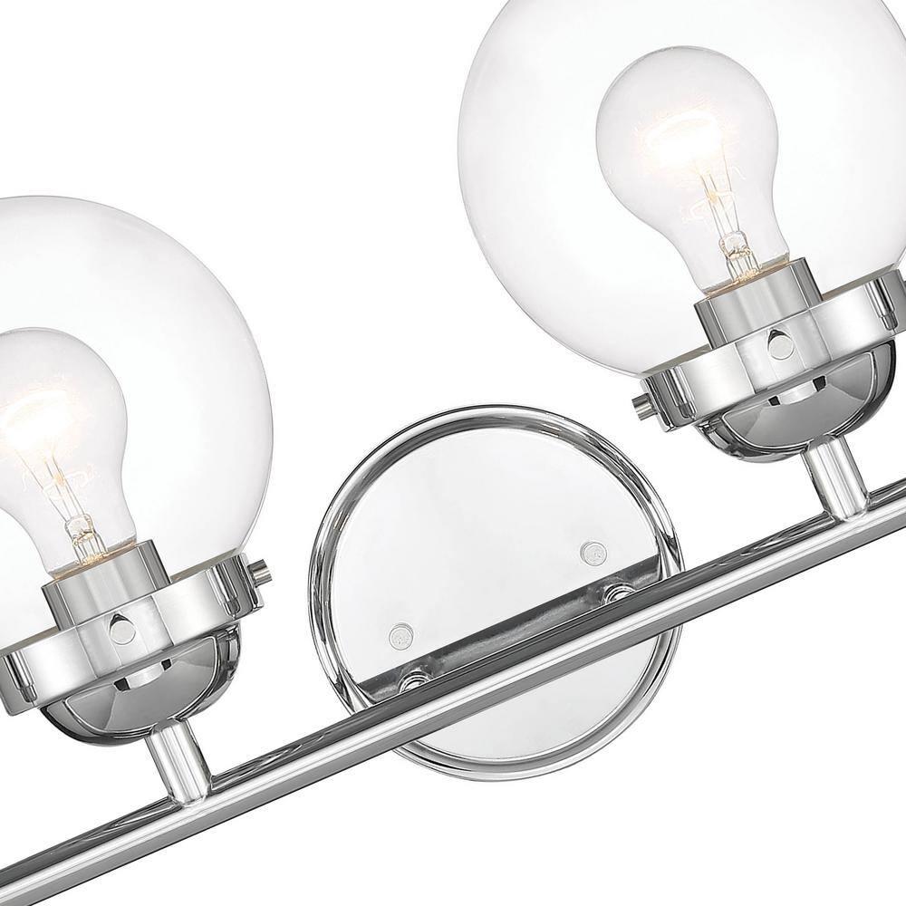 95904-CH-Designers Fountain-Knoll - 4 Light Bath Vanity In Modern Style-10 Inches Tall and 33 Inches Wide