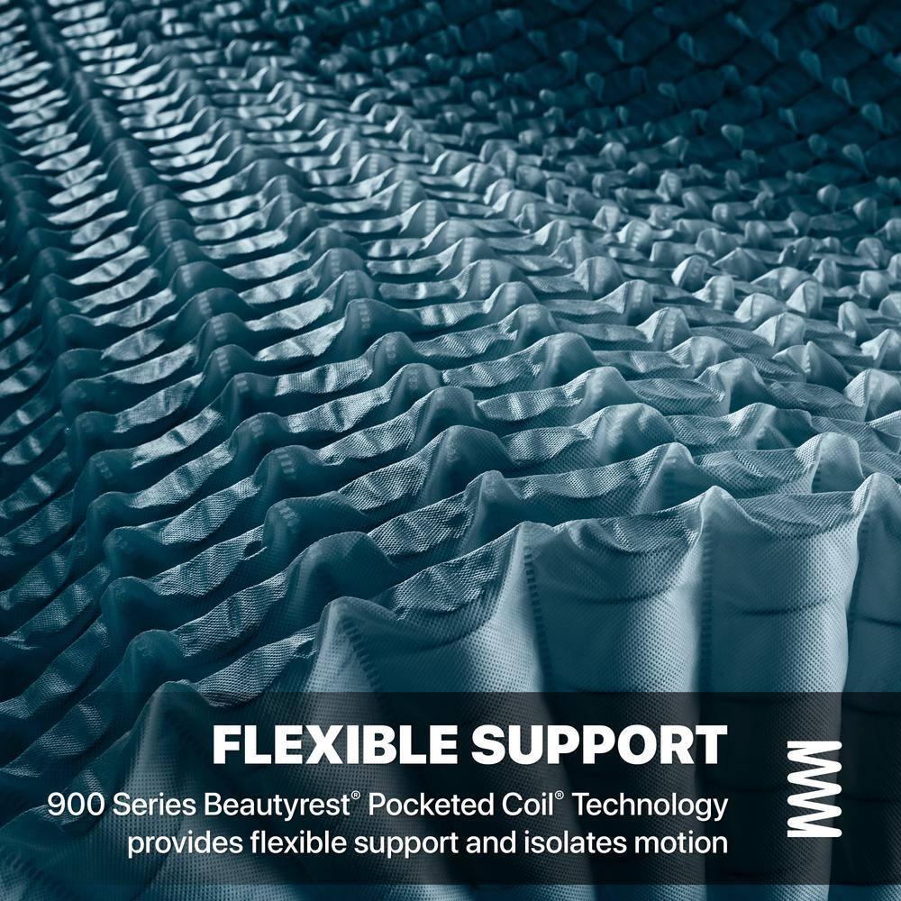 Beautyrest Silver BRS900 Medium Pillow Top 15" Innerspring Mattress and Box Spring Set