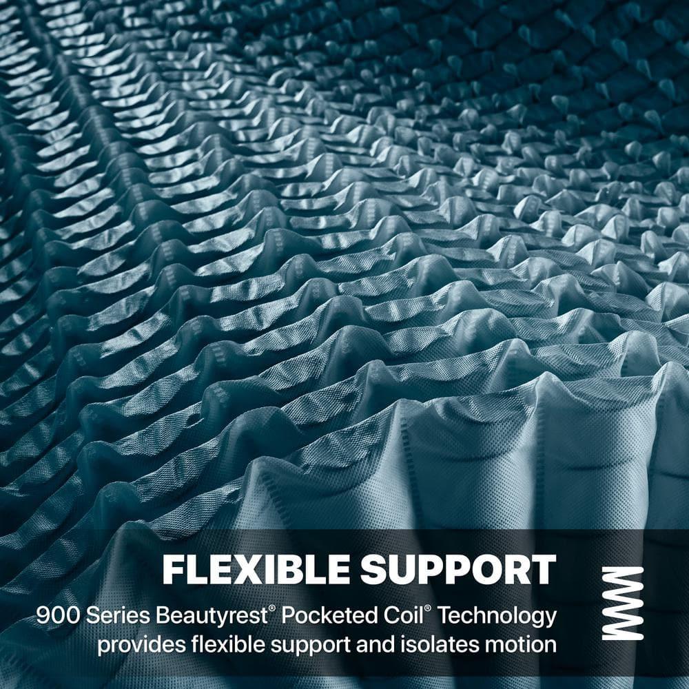 Beautyrest Silver BRS900 Medium Pillow Top 15" Innerspring Mattress and Box Spring Set