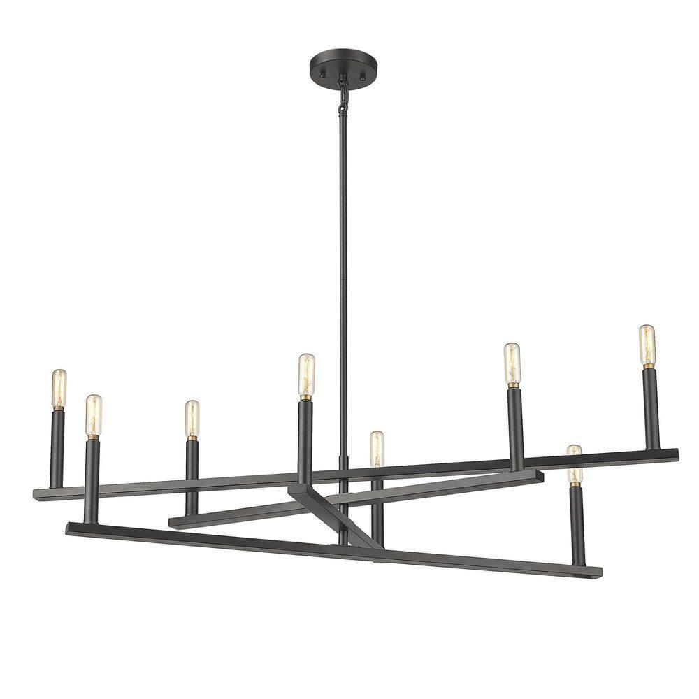 Acclaim Lighting In20026 Hale 8 Light 42" Wide Candle Style Chandelier - Black