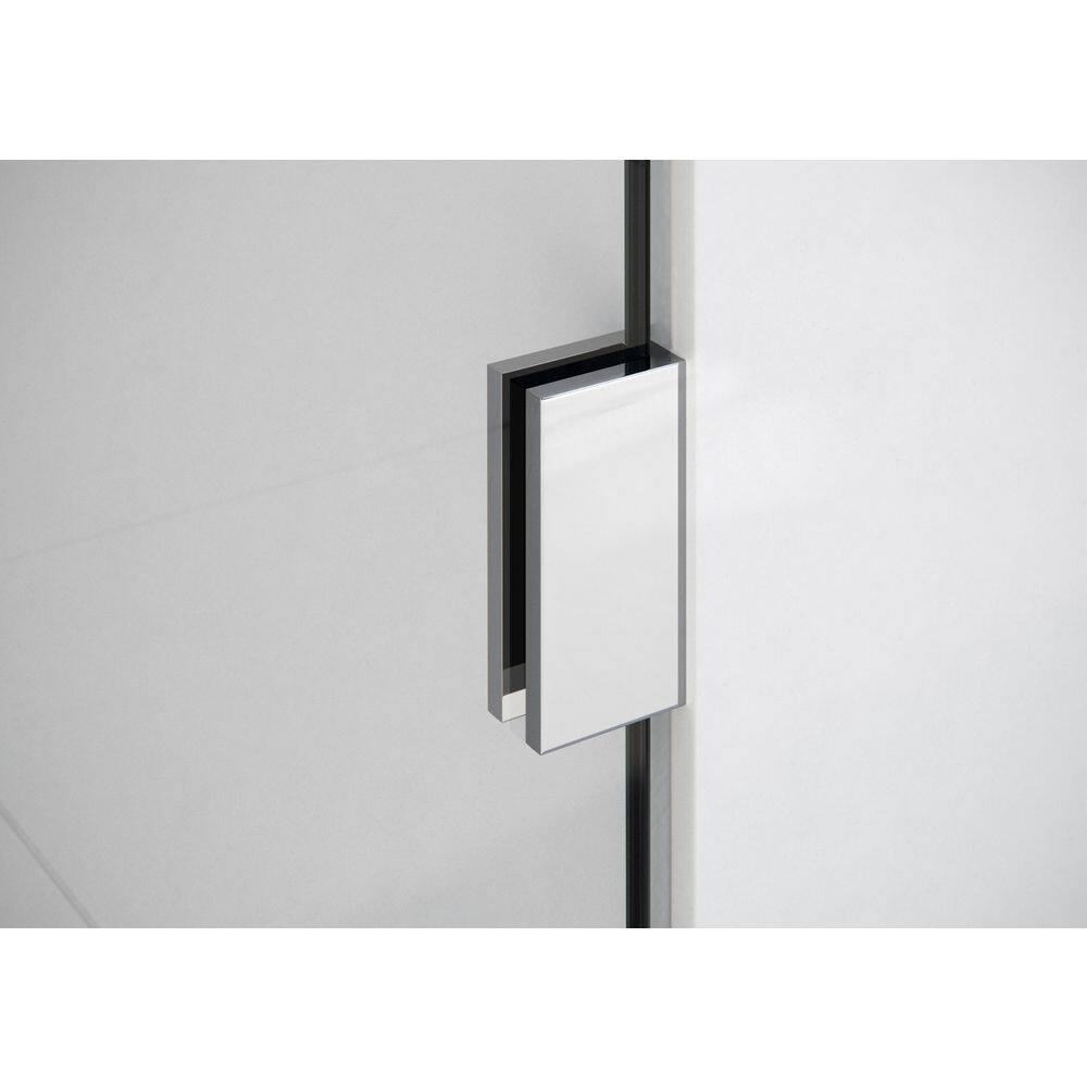 Halo 34.5 in. x 78 in. Frameless Glass Hinge Shower Door
