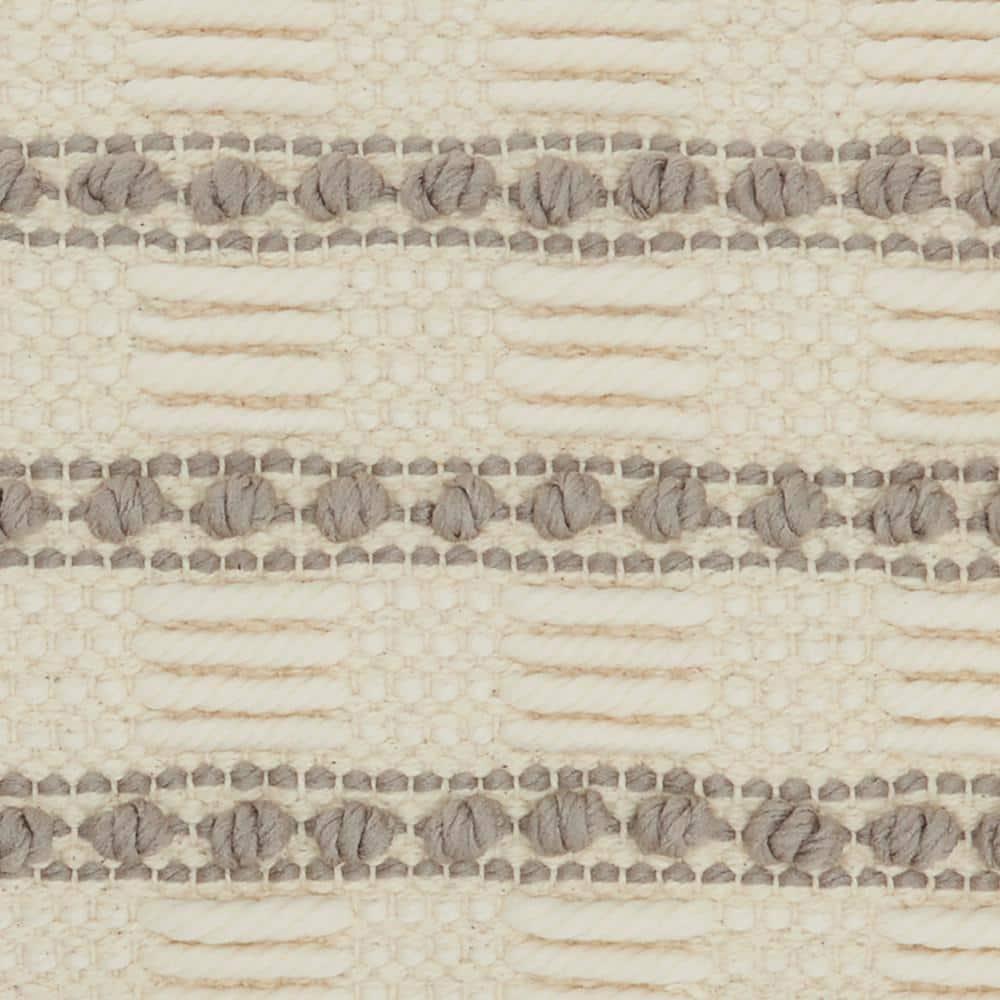 Mina Victory GC384-012020 Textured Cotton Blend Throw Pillow