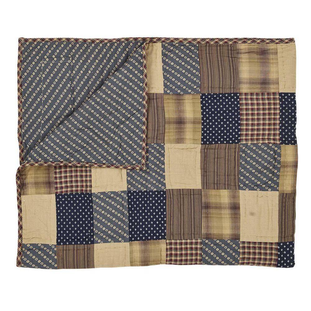 Patriotic Patch Handmade Throw Blanket